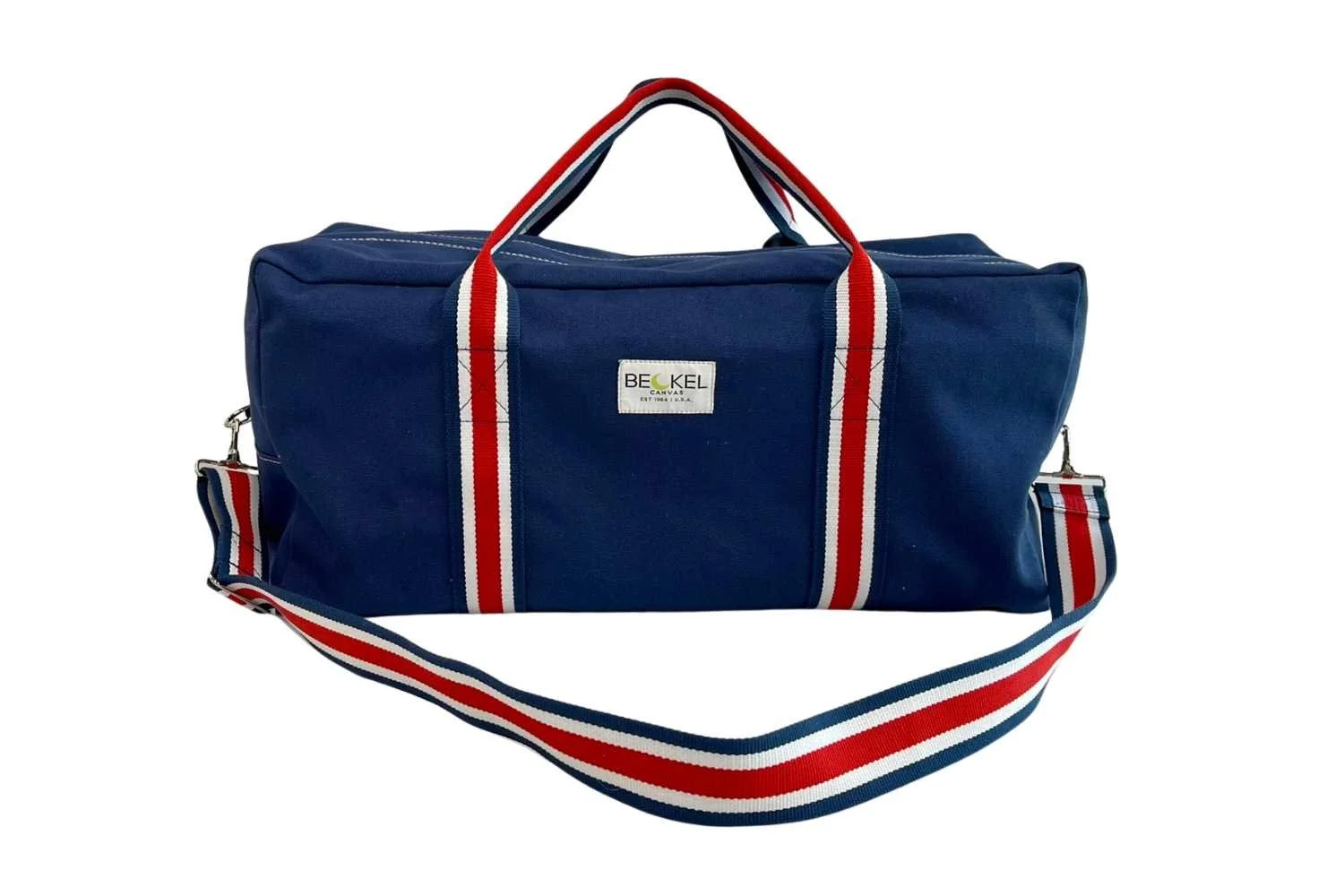Bally ケース ネイビー/レッド/ホワイト Red, White and Blue Duffel Bag | USA Made — Beckel Canvas Products
